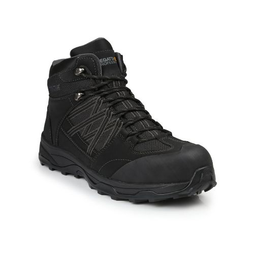 Regatta Safety Footwear Claystone S3 Safety Hiker Boot Black/Granite